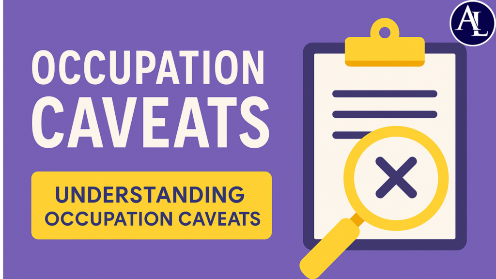 occupation caveats